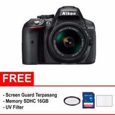 NIKON D5300 + AF-P DX NIKKOR 18-55mm f/3.5-5.6G VR (Paket Murah) - Hitam