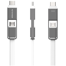 Nillkin 1.2M Plus Type C & Micro USB Cable Charging Sync Data For LG Nexus 6P 5X Lumia 950 Meizufor Samsung S7 Note 5 (White) - intl