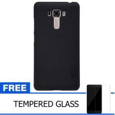 Nillkin For Asus ZenFone 3 Laser / ZC551KL Super Frosted Shield Hard Case Original - Hitam + Gratis Tempered Glass