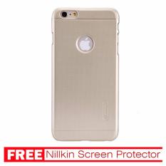 Nillkin For Iphone 6/6s Plus Super Frosted Shield Hard Case Original - Emas + Gratis Anti Gores Clear