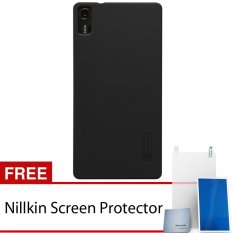 Nillkin For Lenovo Vibe Shot / Z90 Super Frosted Shield Hard Case Original - Hitam + Gratis Anti Gores Clear