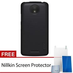 Nillkin For Motorola Moto C Plus Super Frosted Shield Hard Case Original - Hitam + Gratis Anti Gores Clear