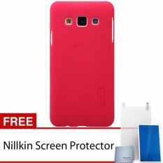 Nillkin Frosted case Samsung Galaxy A3 (A300 A3000) - Merah + free screen protector