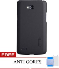 Nillkin LG L80 Super Frosted Shield - Hitam + Gratis Anti Gores