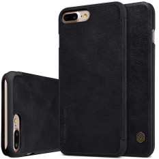 NILLKIN Premium Rak Sepatu Pajangan Flip Penutup Case untuk Apple iPhone 8 Plus dan 7 Plus Tas Pelindung Ponsel Kasus dengan Saku Kartu