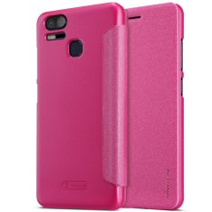 NILLKIN Sparkle Jenis Buku Ultra Tipis Flip Up PU Kulit Slim Cover Case untuk ASUS ZenFone 3 Zoom ZE553KL (merah) -Intl