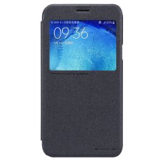 Nillkin Sparkle Leather Case / Flip Case Cover Original Samsung Galaxy J7 - Hitam