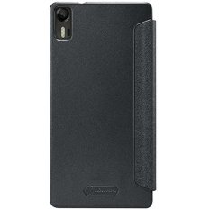 Nillkin Sparkle Leather Case for Lenovo Vibe Shot Z90 Casing Cover for Flip - Hitam