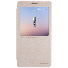 Nillkin ORIGINAL Sparkle Samsung Galaxy Note 4 - Gold/Emas Leathercase Bookcase Flipcase Flipcover Casing Kulit Casing HP Casing Handphone