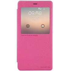 Nillkin Sparkle Leather Flip Cover untuk Xiaomi Mi Note / Mi Note Pro 5'7 inc - Merah Muda