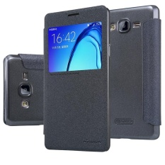NILLKIN Sparkle PU Leather Flip Cover untuk Samsung Galaxy On7 2015/G600 dengan Paket Eceran (Hitam) -Intl