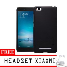 Nillkin Super Frosted Hardcase untuk Xiaomi Mi4i + Gratis Headset Xiaomi - Hitam