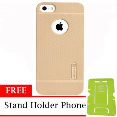 Nillkin ORIGINAL Super Frosted Shield Apple Iphone 5/5G/5S/SE - Gold/Emas Hardcase Backcase Backcover Case HP Casing Handphone