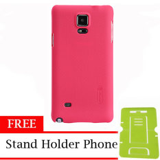 Nillkin ORIGINAL Super Frosted Shield Samsung Galaxy Note 4 - Red Hardcase Backcase Backcover Case HP Casing Handphone