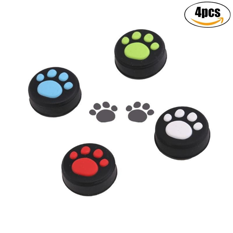 Nintendo Switch Thumb Grips Set Cat Paw Analog Controller Grips Analog Stick Grips - intl