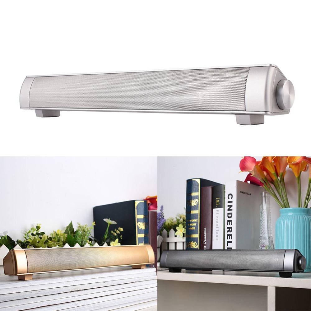 Nirkabel Bluetooth Suara Pengeras Suara Bar Subwoofer TV Home Theater Soundbar-Intl