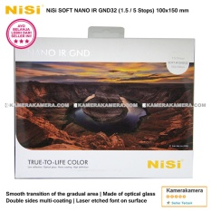 NiSi Square Filter Soft Nano IR GND32 (1.5/5 Stops) 100x150mm Original for DSLR / Mirrorless Camera Canon Nikon Sony Fujifilm Panasonic