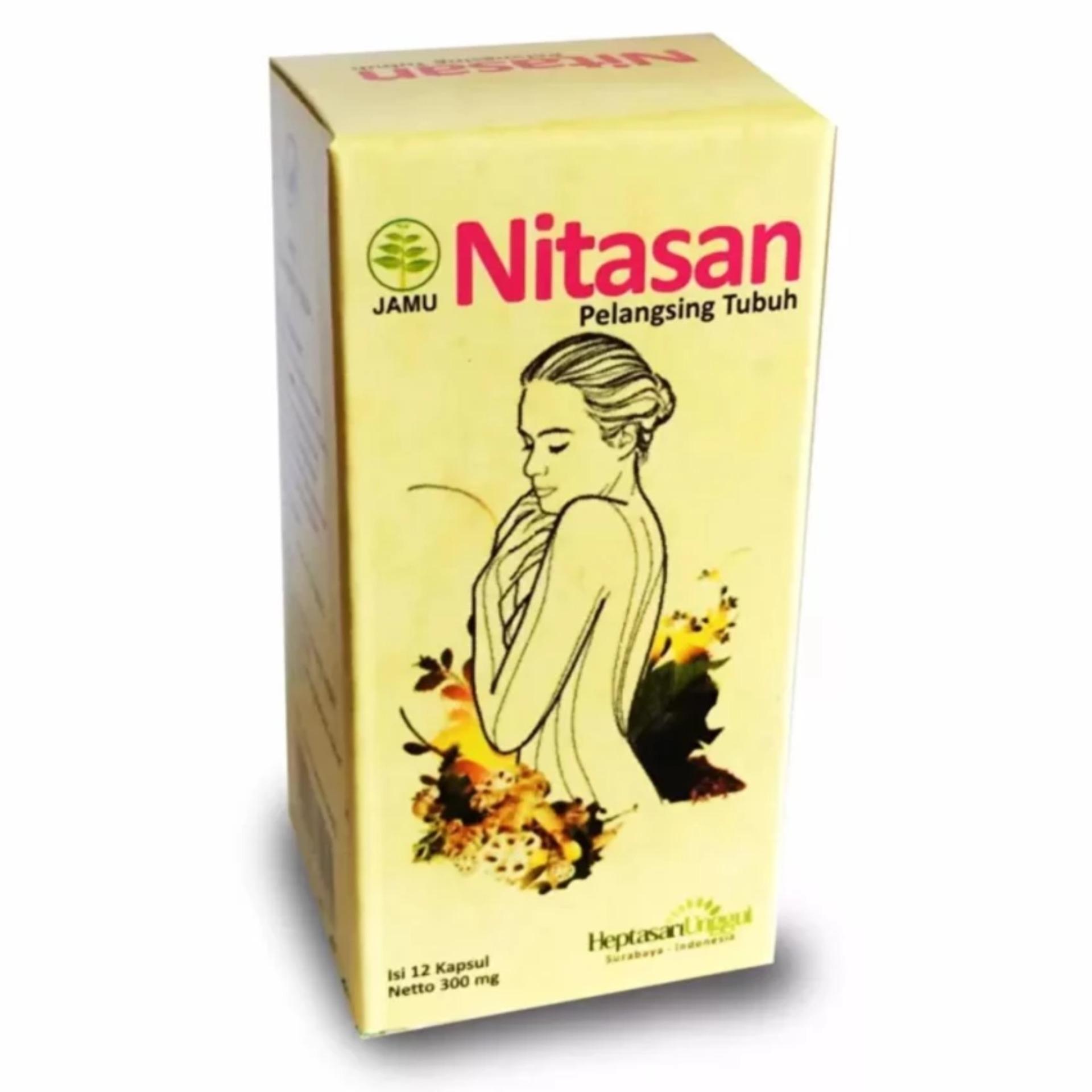 Nitasan Pelangsing Tubuh isi 12 Kapsul - 1 Botol BPOM