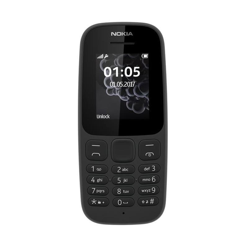 Nokia 105 DS 2017 Handphone - Black