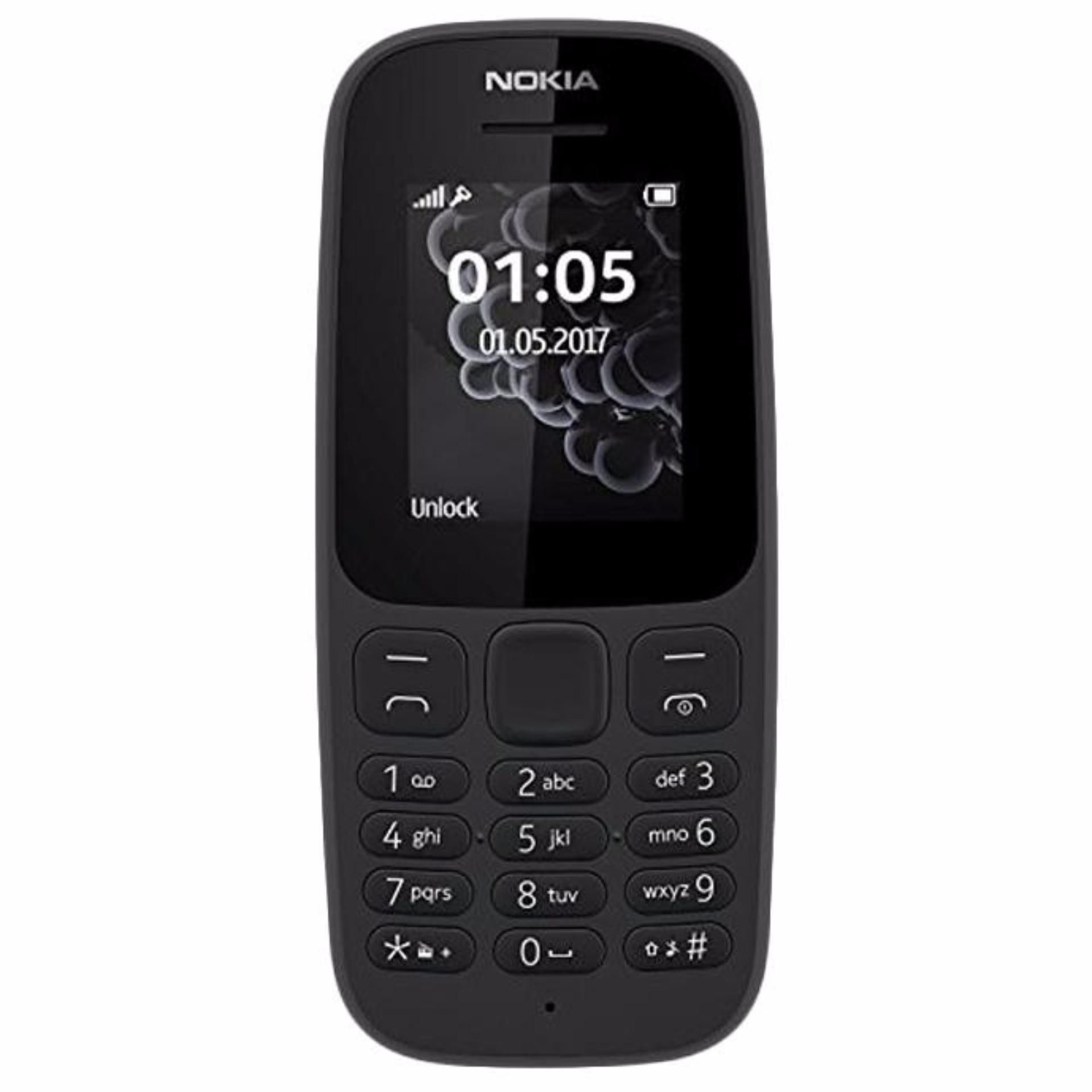 Nokia 105 DS 2017 Handphone - Hitam
