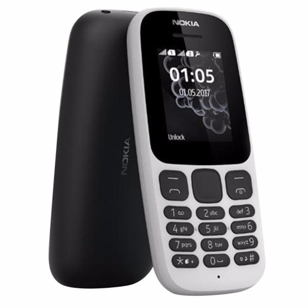 Nokia 105 DS 2017 Handphone - White