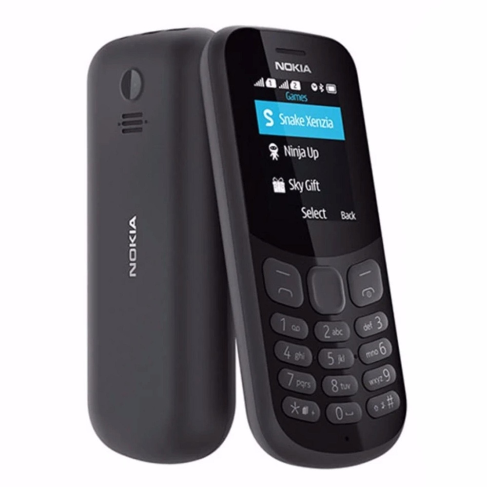 Nokia 130 Dual SIM 2017 - Garansi Resmi - Hitam