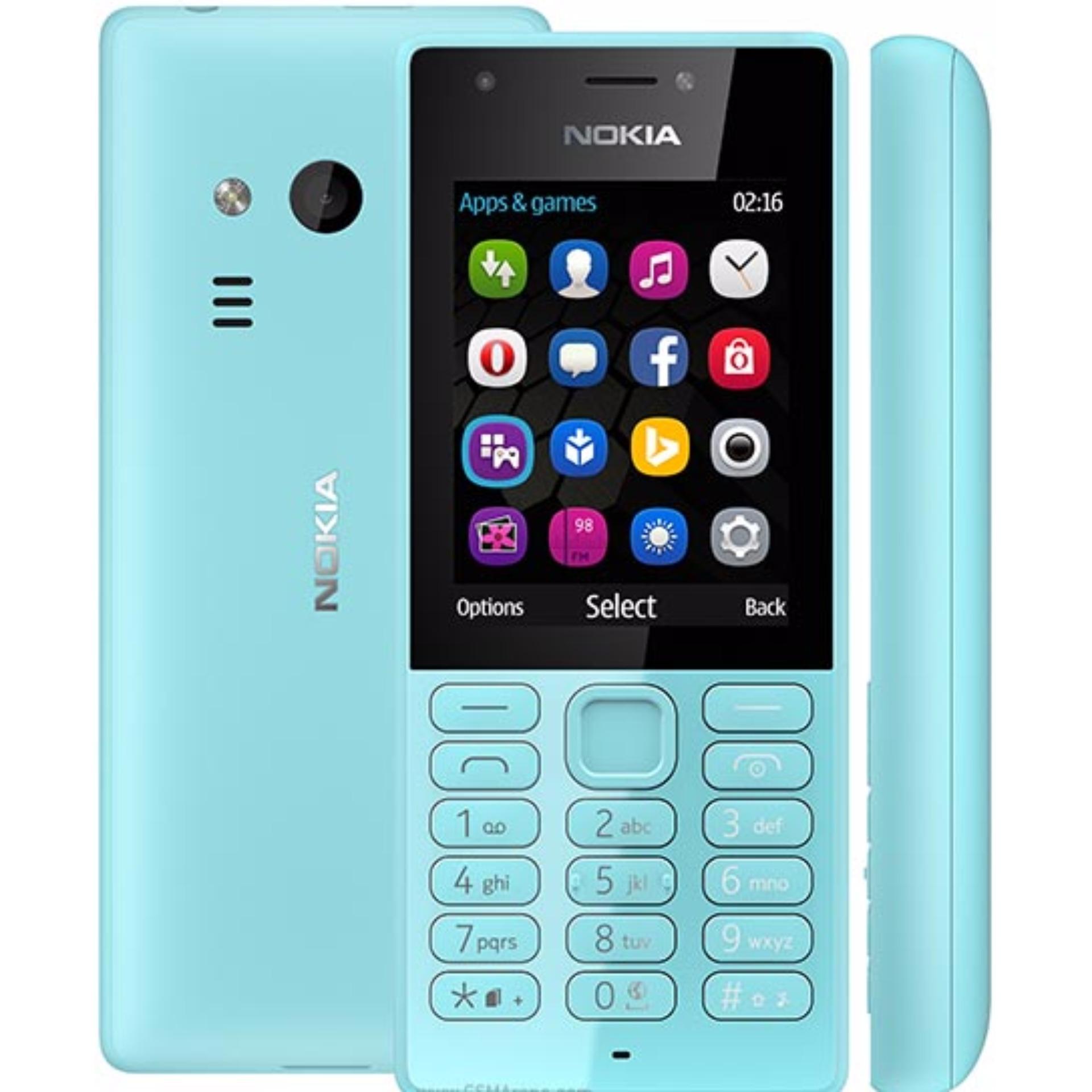 Nokia 216 - Dual Sim - Biru (Blue)