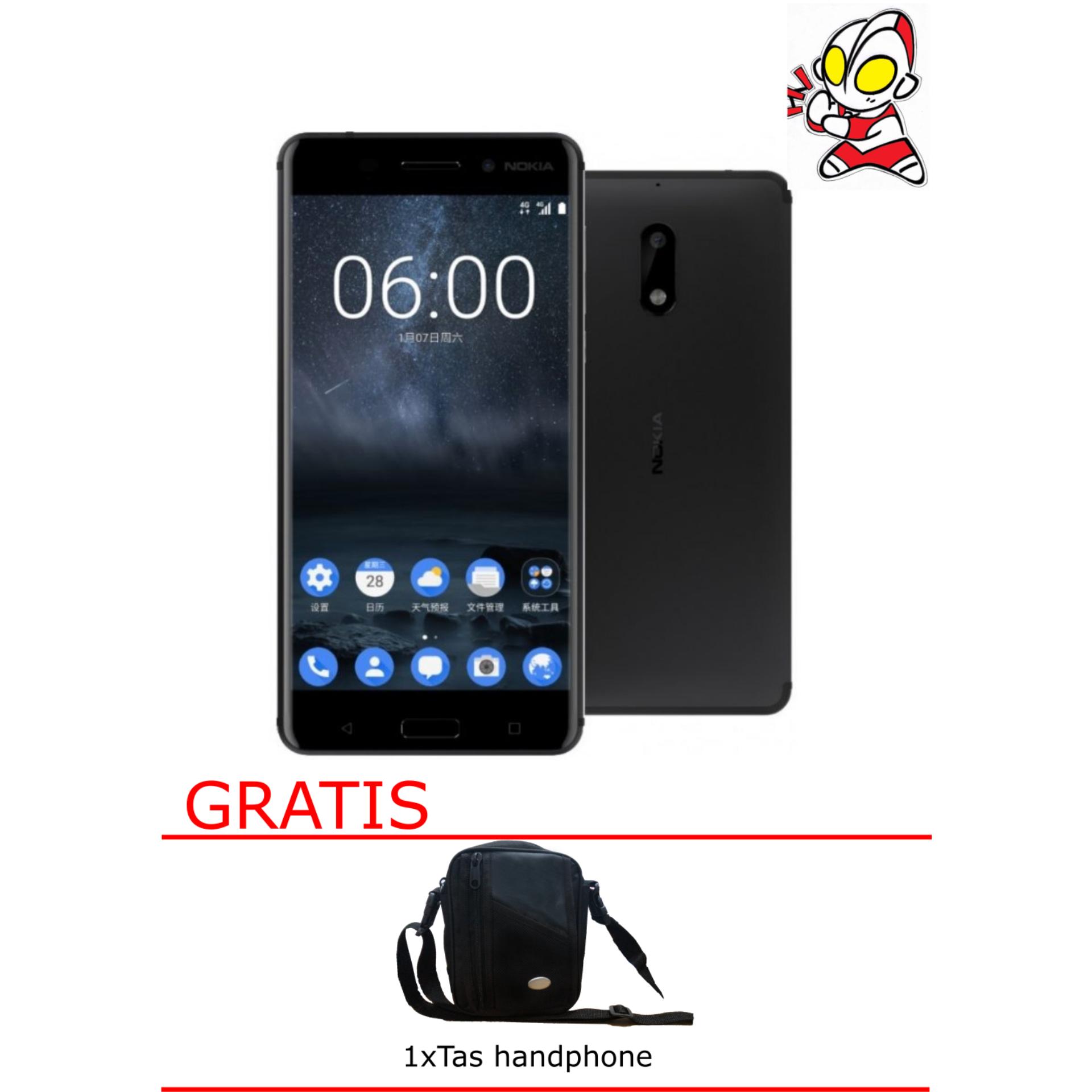 Nokia 3 Black 16GB Black Free Tas Handphone Garansi Resmi Nokia Indonesia