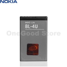 Nokia Battre / Batry / Battre BL-4U Original For Nokia 3120c / 5730 / E75 / 6600s / E66 / 5530 / 5250 / C5-03 / 500 / C5-06 / Asha 206 / 210 / 300 / 301 / 305 / 306 / 308 / 309 / 310 / 311 / 501 - Hitam
