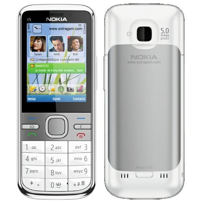 Nokia C5-00 Refurbish 3G - Kamera 5 MP - White