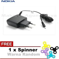 NOKIA Charger Travel Charger Jack Kecil + Free Spinner Warna Random