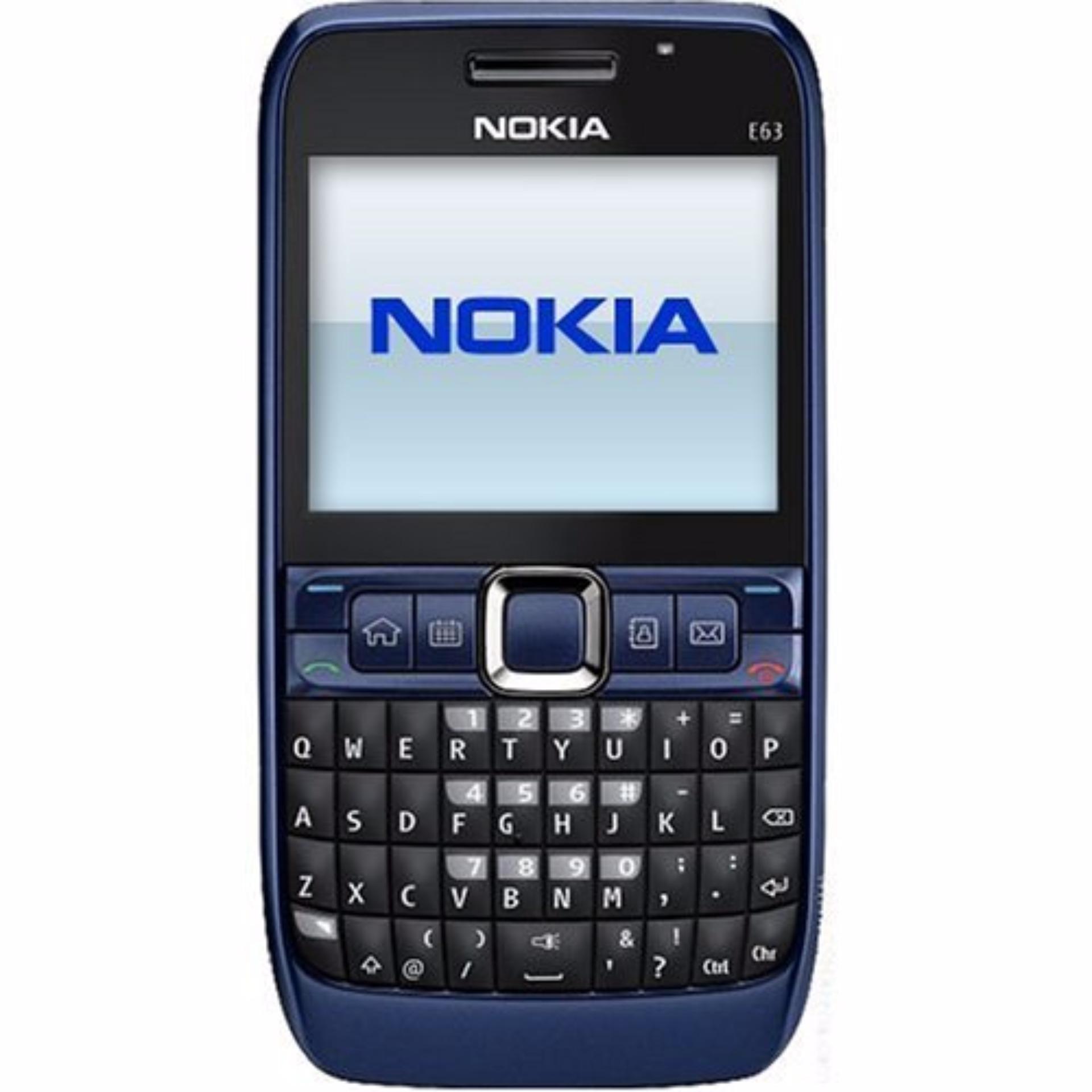 Nokia E63 - 3G UMTS - Biru - REKONDISI