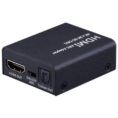 Nonof HDMI TO HDMI ARC Adapter dengan Optical TOSLINK SPDIF Audio Output, HDMI Audio Extractor Converter Mendukung CEC 1080 P untuk Home Theater Aplikasi-Intl