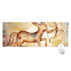 November Desember Sagittarius Constellation Non-slip Alas Mouse Besar Diperpanjang Permainan Kantor Titched Tepi Computer Alas Hadiah-Internasional