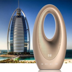 NS-BM2S HIFI Touch Wireless Bluetooth Speaker Outdoor SMART Portable Dubai Berlayar Hotel Desain Dukung Kartu TF Mini Audio Loudspeaker (emas) -Intl