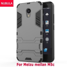 Nubula untuk Meizu Meilan M5c/Meilan 5C 360 Derajat Ultra-Thin Keras Penutup Belakang Detachable 2 In 1 Pelindung Hibrid shell Case Dual-Layer Penuh Pelindung Casing Pelindung Anti Kejut/Anti Jatuh Ponsel Cover dengan Standar Built-in-Intl