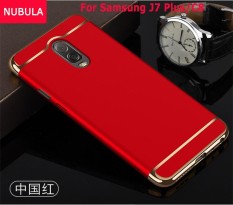 NUBULA untuk Samsung Galaxy J7 Plus/Samsung Galaxy C8 3 In 1 Hard PC Pelindung Belakang Menutupi Case/ Anti Jatuh Ponsel Cover/Tahan Terhadap Guncangan Ponsel Case