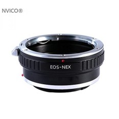 NVICO EOS Ke NEX Lens Mount Adapter, Canon EOS Lensa untuk Sony NEX E-mount Mirrorless Camera Adapter dengan Tripod Mount,. -Intl