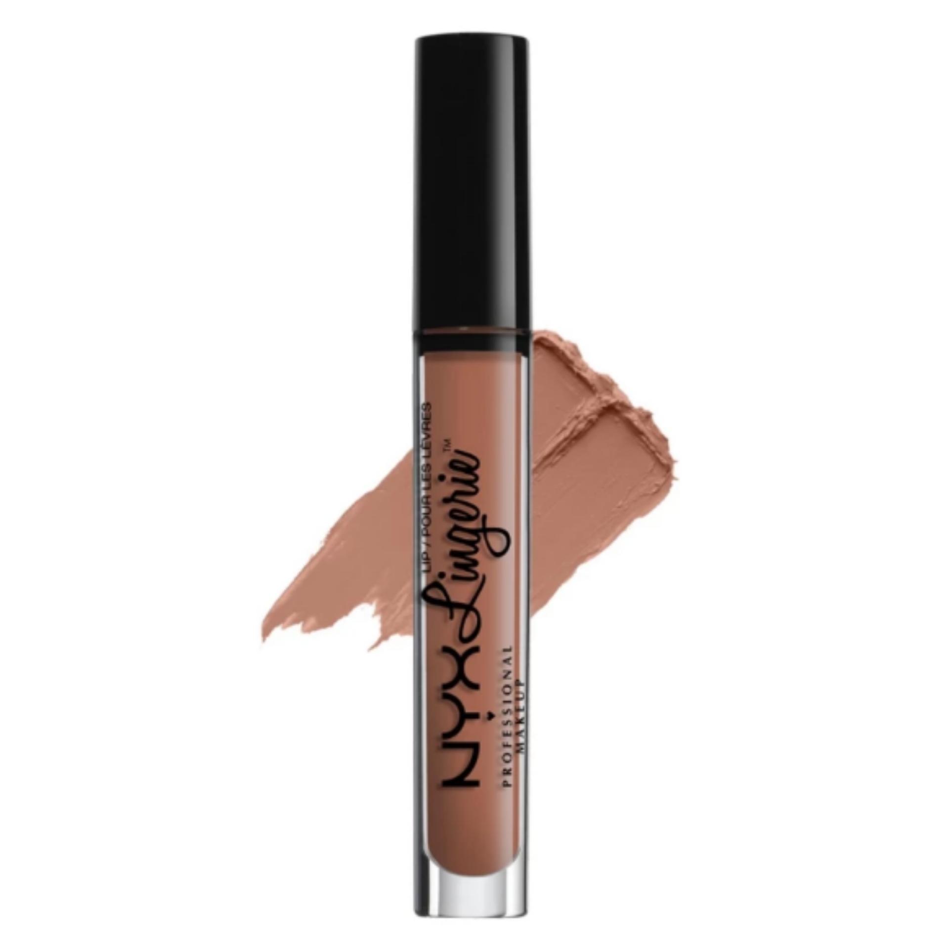 NYX Professional Makeup Lingerie Liquid Lipstick 06 Push-Up Lipstik Matte Long Lasting Tahan Lama Warna Nude