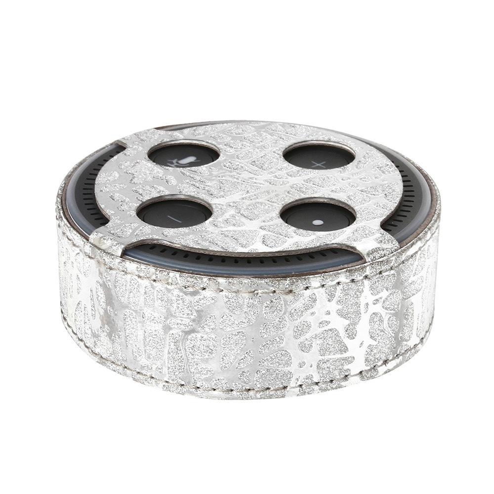 Oanda Protective Case Cover untuk Echo Dot 2 (hanya untuk Echo Dot 2nd Generasi Hanya), Glitter Bling Sparkle Leather Sleeve Skins Cover-Intl