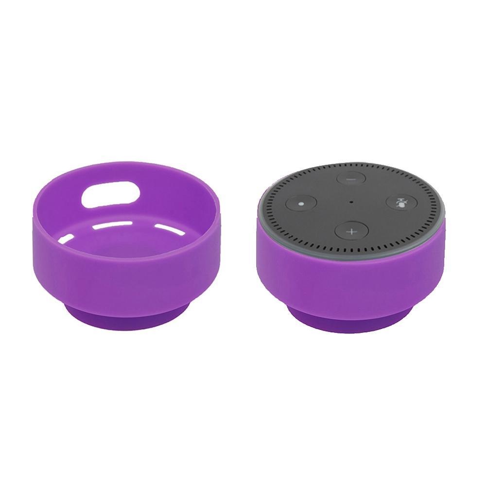 Oanda Silicone Case untuk Amazon Echo Echo Dot 2, Echo 2nd Generasi Portable Pelindung Case Cover Kulit dengan Suction Cup Base untuk Amazon Echo Dot-Intl