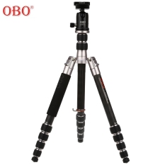 OBO C360 Carbon Fiber 5-section Tripod with Ball Head for DSLR Camera (Silver)