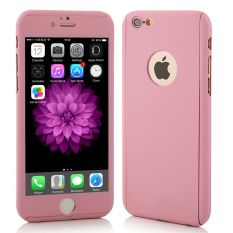 OEM 360 Full Protection Case IPhone 6 / 6S with Tempered Glass Pink
