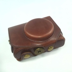 OEM Camera Case untuk Canon Mark G7X II/G7 X 2 Kelas Tinggi PU LeatherFull Cover Removable Base dengan Tali Bahu Warna Kopi-Intl