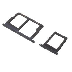 OEM SIM1 + SIM2 / micro sd card Tray pemegang penggantian (2 pcs) untuk Samsung Galaxy J5 Perdana / J7 Perdana - hitam