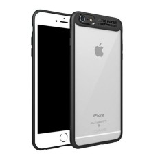 OEM Softcase Auto Fokus Transparant Metallic Ultimate iPhone 7 Plus - Hitam