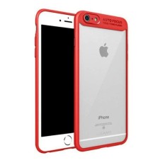 OEM Softcase Auto Fokus Transparant Metallic Ultimate iPhone 7 Plus - Merah