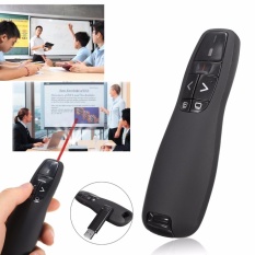 Kantor Mouse Nirkabel Penunjuk Laser Presenter Kendali Jarak Jauh USB untuk PPT Laptop-Intl