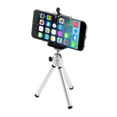 OH Universal Mini Stand Tripod Mount + Holder untuk IPhone 6 6 Plus 5S5C 5 (Hitam)