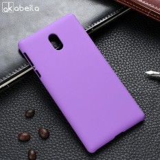 Minyak Karet Dilapisi Warna Tidak Mengkilap Ponsel Case S untuk Nokia 3 5.0 Inch Sarung Telepon Kembali Plastik Telepon Case Tas kerangka Pelindung Cangkang Tudung-Internasional